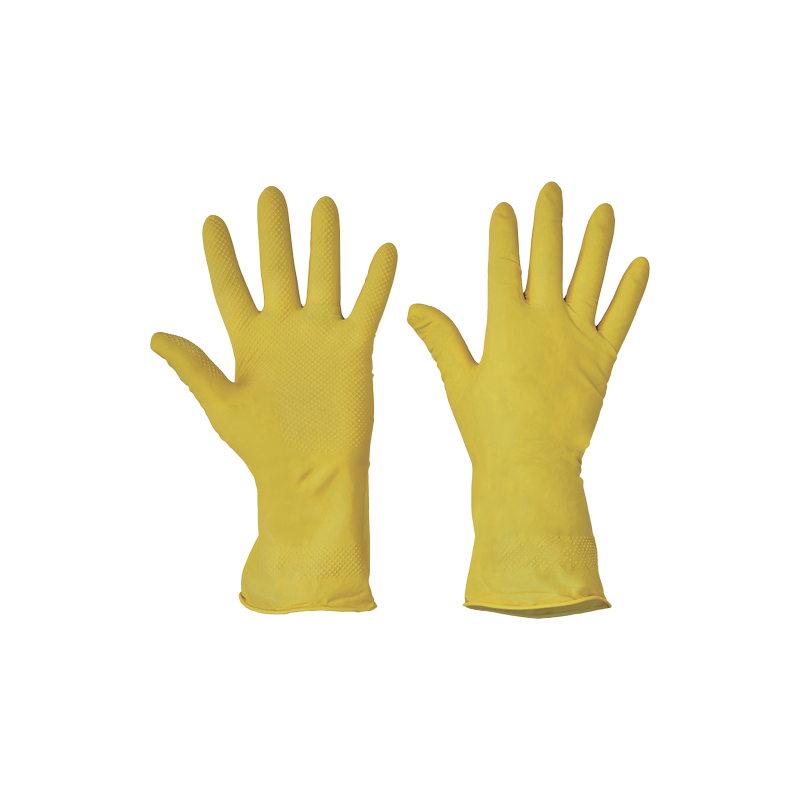 Gloves latex yellow