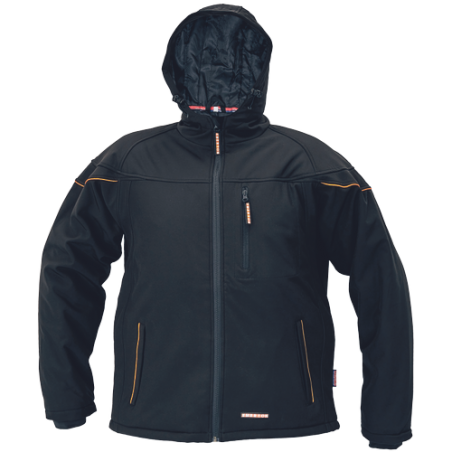 Emerton winter softshell jacket black