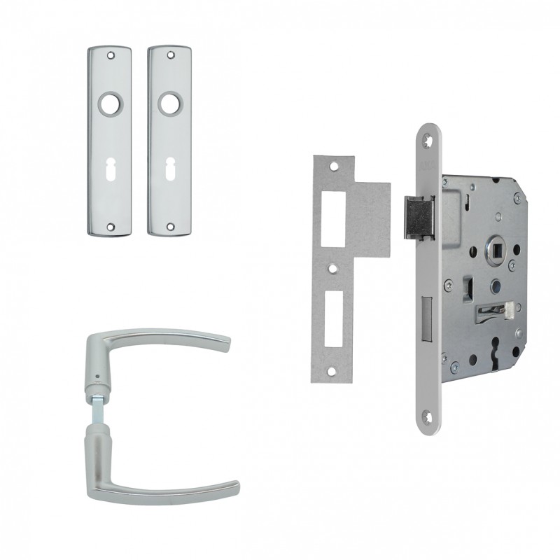 Axa Interior door set Keyboard lock white