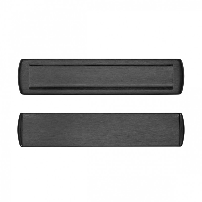 Axa Letter plate curve plus black