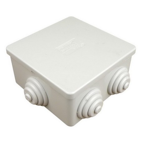 Junction box IP54 with 3 cutting nipples