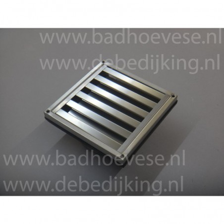 Stainless steel grille fixed slats