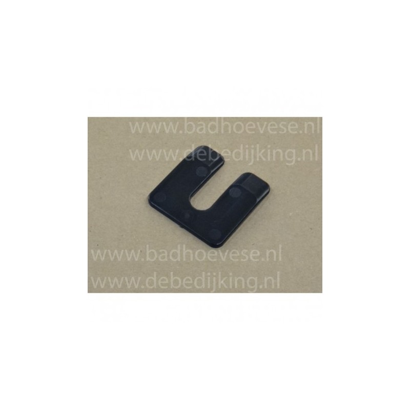 GB Uitvulplaat   3 mm   zwart