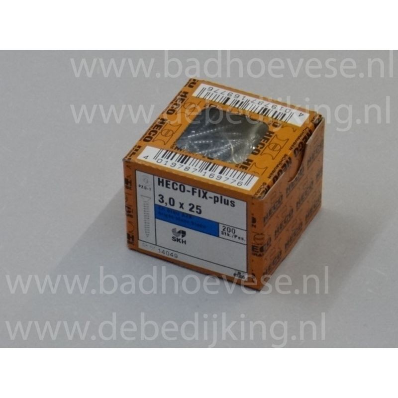 HECO-TOPIX-plus 3.0 x 25  PVK pozi