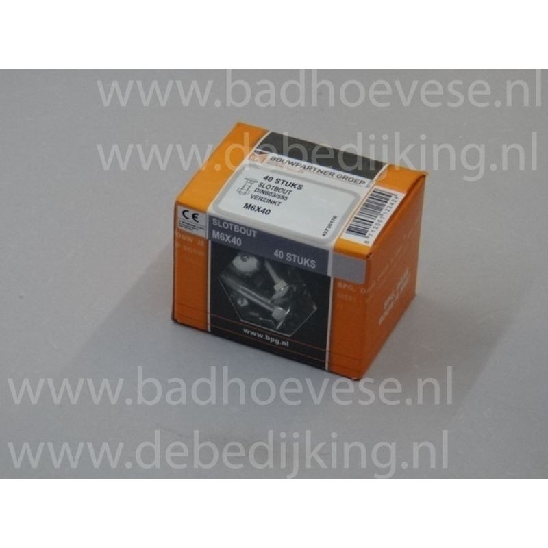 ProfPartner Slotbout Moer  M6 X 40