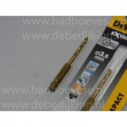 Impact titanium metaalboor  3,5 mm