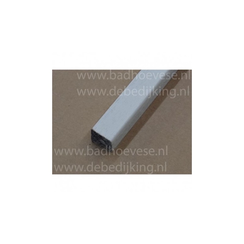 Meranti glaslat 17x19  mm,  wit