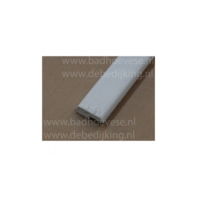 Meranti glaslat 12x32  mm,  wit