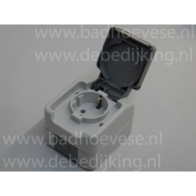 Opbouw wandcontactdoos enkel  ra