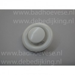Afzuigventiel met klemmen RAL 9010