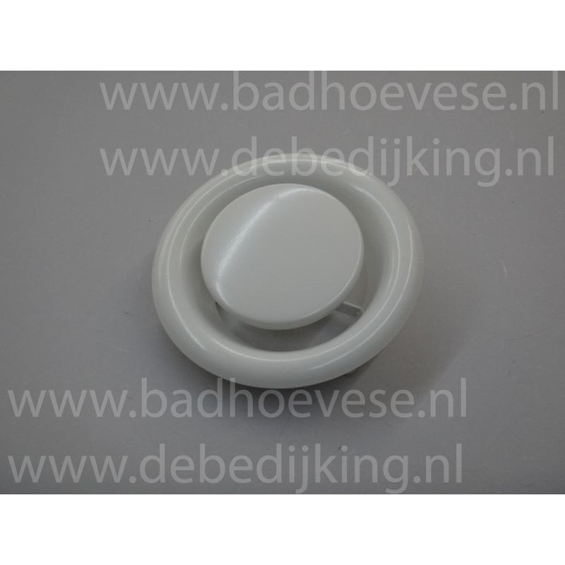 Afzuigventiel met klemmen RAL 9010