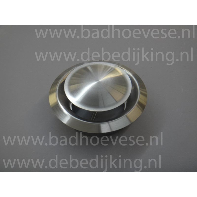 RVS afzuigventiel met klemmen RVS afzuigventiel met klemmen