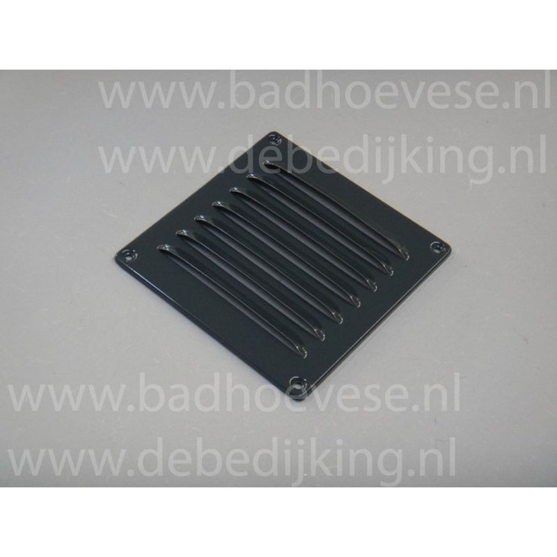 Aluminium schoepenrooster grijs