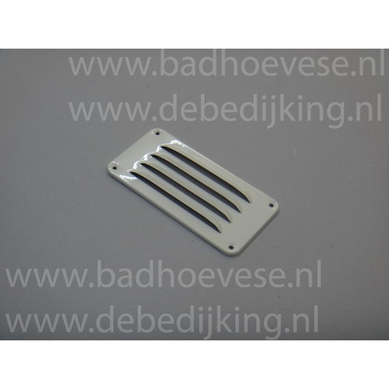 Aluminium schoepenrooster wit