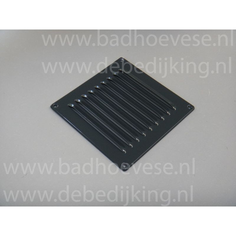 Aluminium schoepenrooster grijs