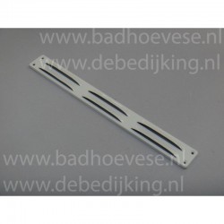 Aluminium schoepenrooster wit