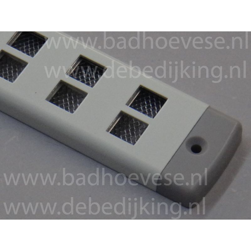 Schuifrooster  370 x 40 mm Bold wit