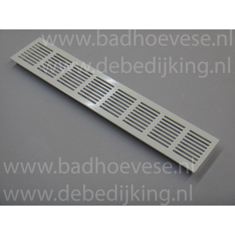 Plintrooster 400 x 80 mm wit