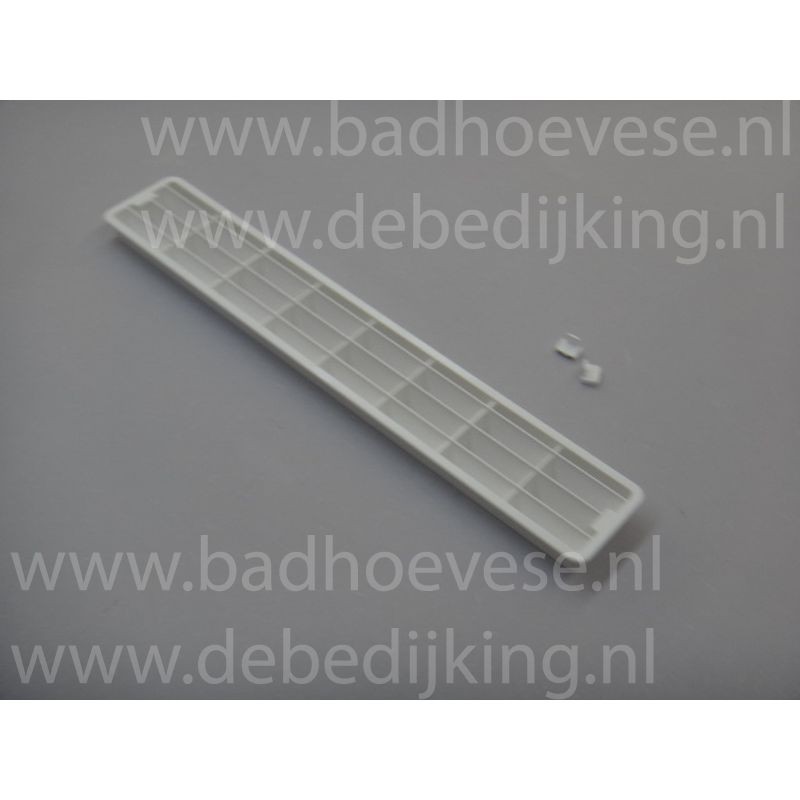 Plintrooster 458 x 75 mm wit