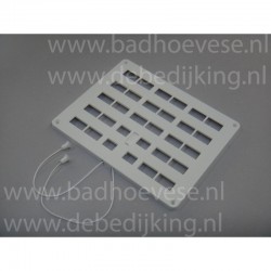 Afsluitbaar ventilatierooster wit