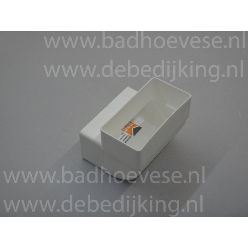 Hoekstuk   110 x 54 mm   wit