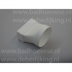 Overgangsstuk recht wit