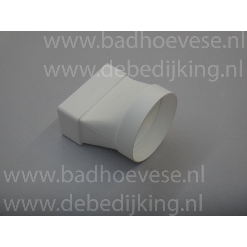 Overgangsstuk recht wit