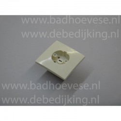 Wandcontactdoos perilex creme