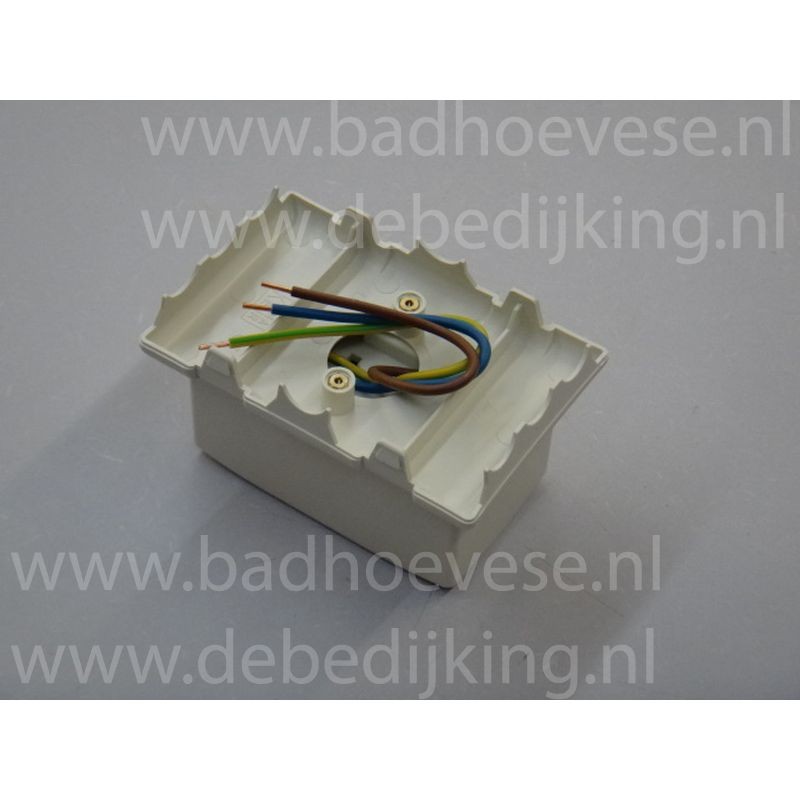 Wall socket double attema