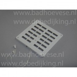 Afsluitbaar ventilatierooster wit