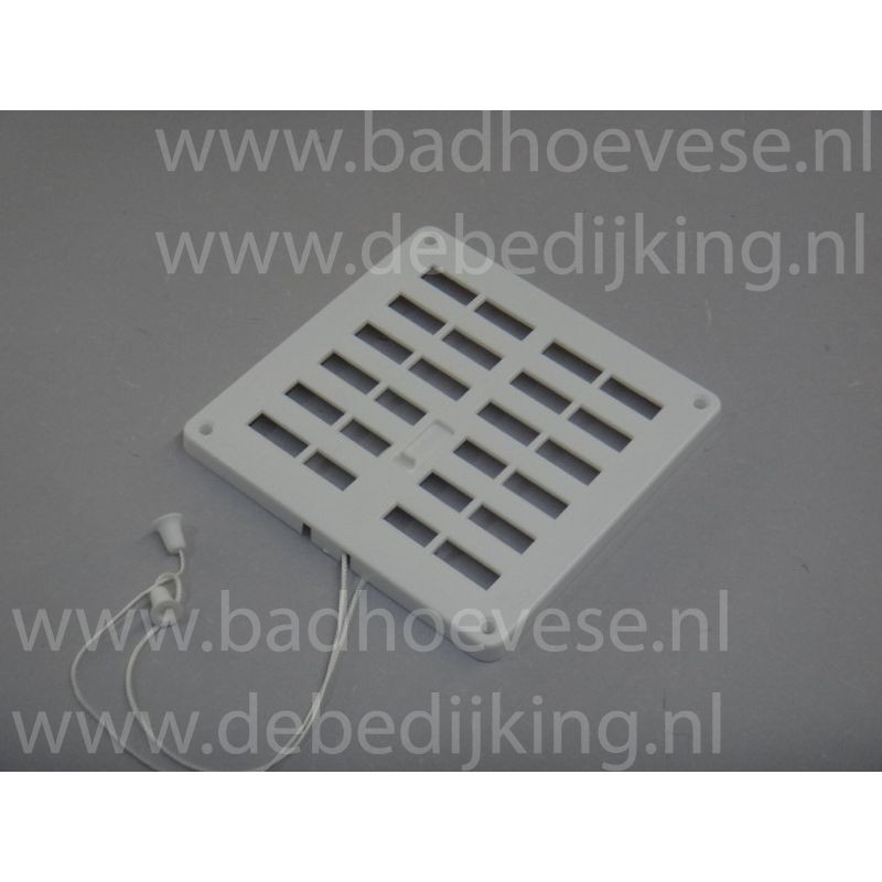 Afsluitbaar ventilatierooster wit