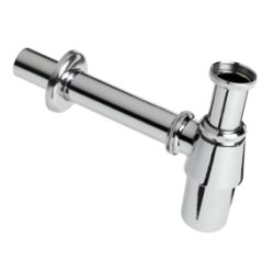 Bekersifon messing verchroomd