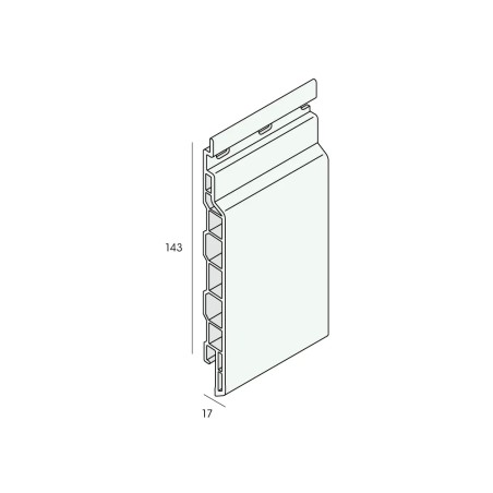 Keralit sponningdeel 143 mm Keralit sponningdeel 143 mm