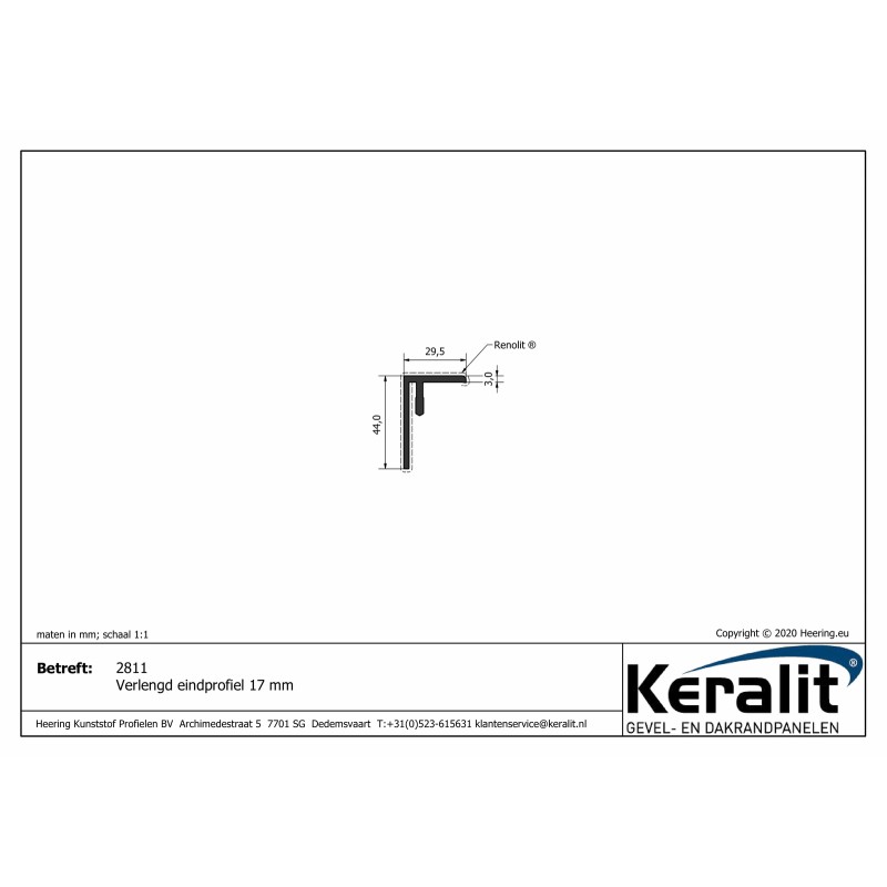 Keralit hook-in start profile