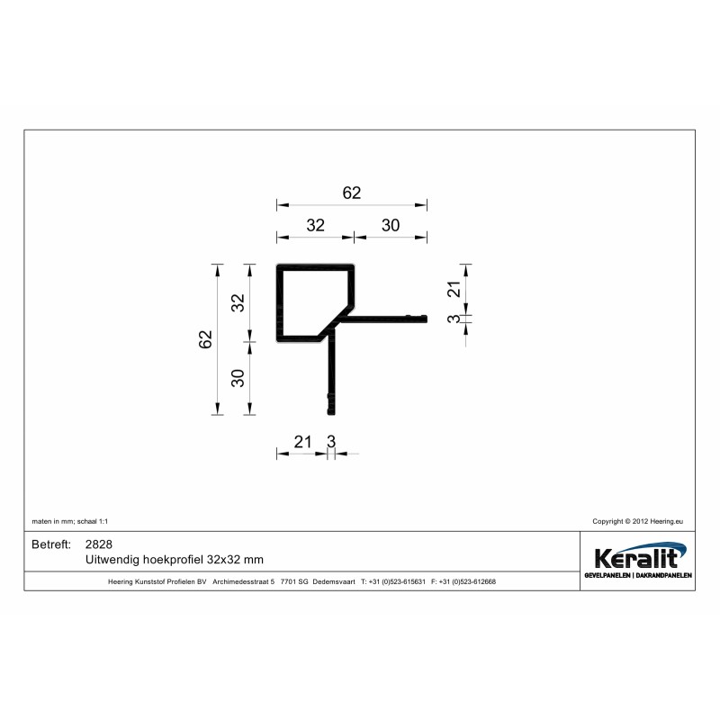 Keralit external angle profile