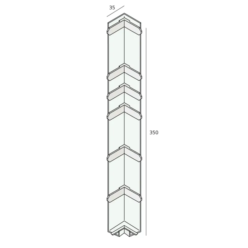 Keralit external corner piece