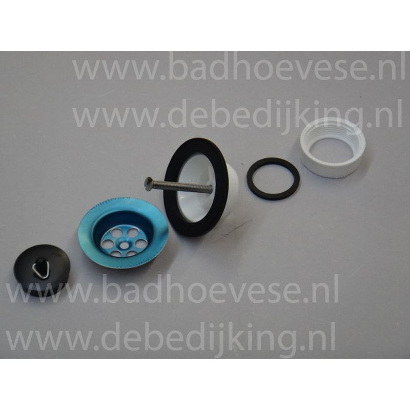 RVS wastafelplug S-13 40mm