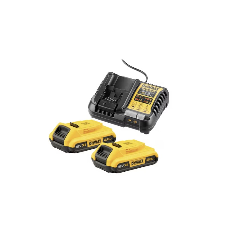 DW 18V Accu voordeelset 2x 2.0Ah