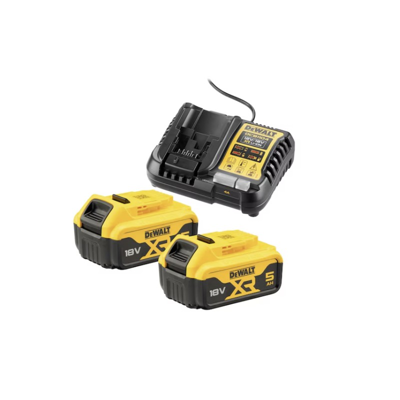 DW 18V Accu voordeelset 2x 5.0Ah
