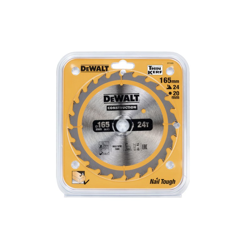DeWalt Circular saw blade 165 x 20 x24t