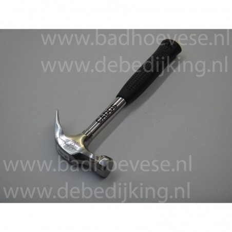 Claw hammer steel handle