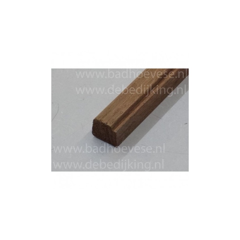 Meranti glazing bar 17x15 mm, white