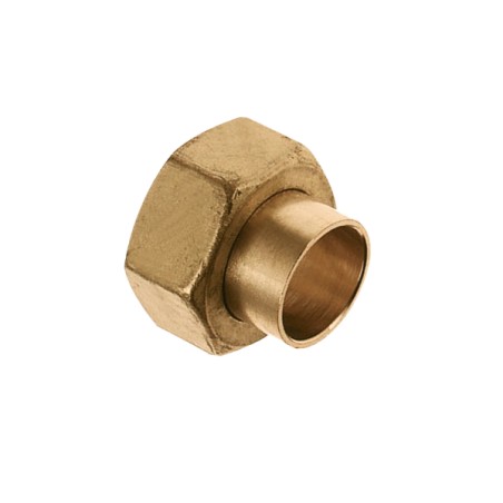 Messing soldeer koppeling  2-delig