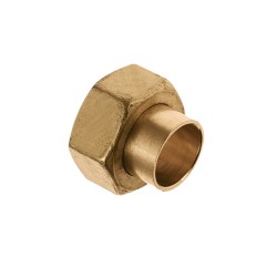 Messing soldeer koppeling  2-delig