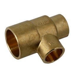 Messing soldeer t-stuk verloop