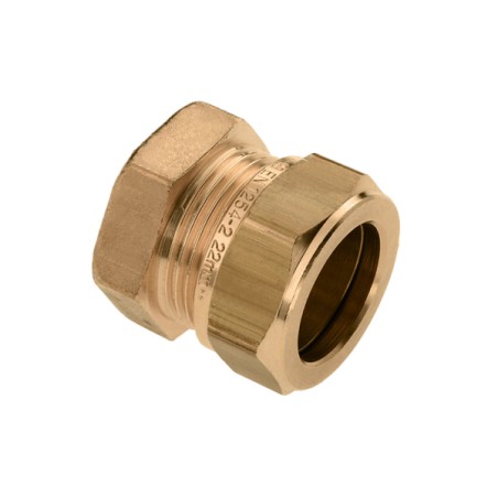 Messing knel eindstop