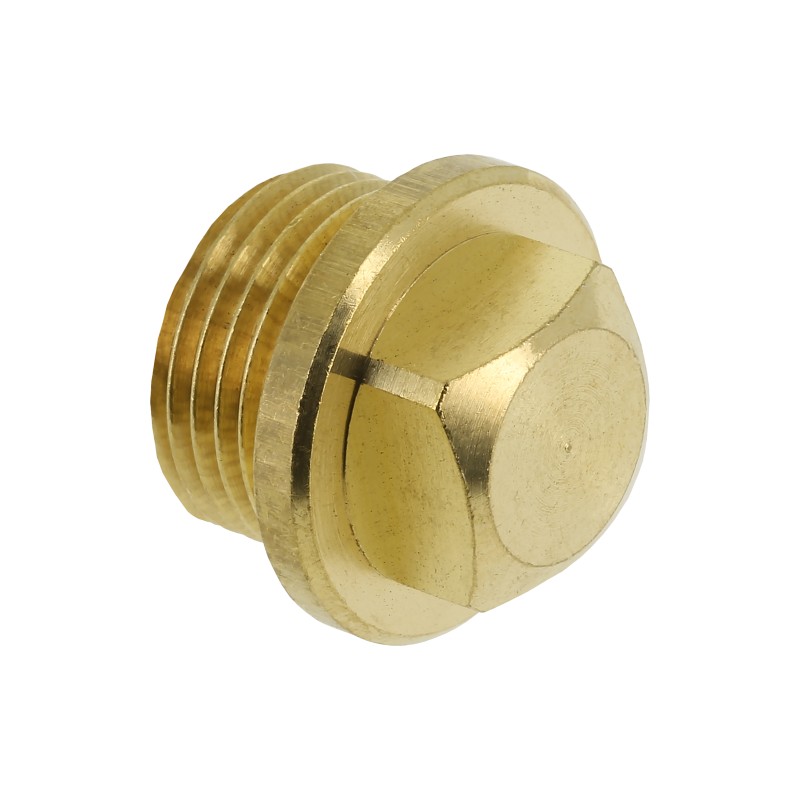 Messing plugstop buitendraad