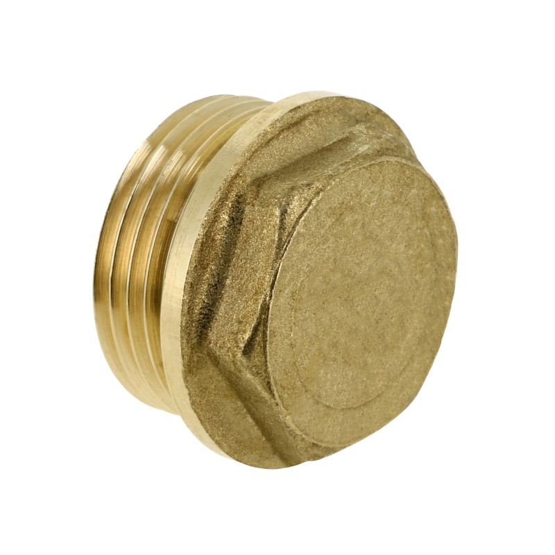 Messing plugstop buitendraad