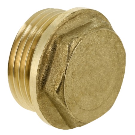 Messing plugstop buitendraad