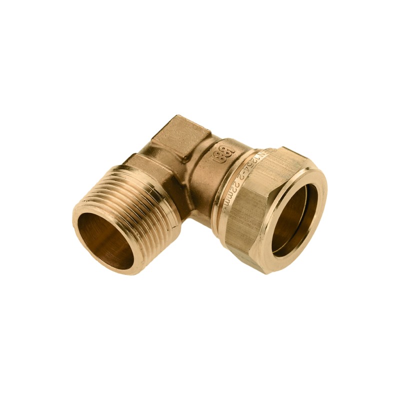 Messing knel knie conisch